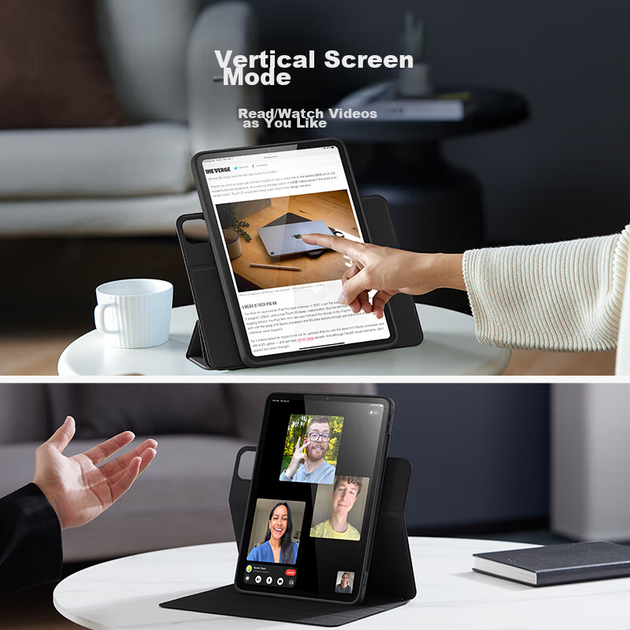 Чохол ESR для iPad Pro 11 дюймів 2025/2024 M5/M4 магнітний ударостійкий, чорний - Фото 9 Чохол ESR для iPad Pro 11 дюймів 2025/2024 M5/M4 магнітний ударостійкий, чорний - зображення 9