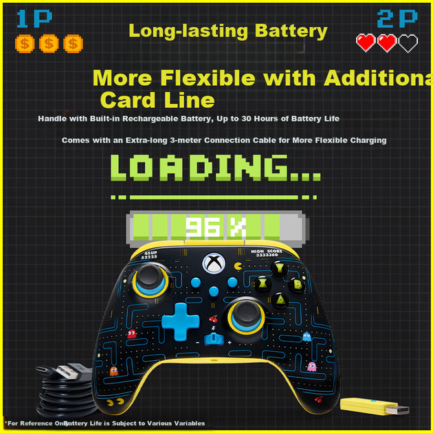 Беспроводной геймпад PowerA PAC-MAN 45th Anniversary PC/Xbox One/Xbox Series X/S (XBGP0435-01) - изображение 11