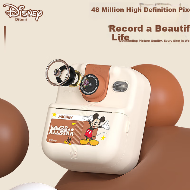 Фотоаппарат Disney HD02 Mickey детский с мгновенной печатью, для путешествий, в фирменной коробке - изображение 10