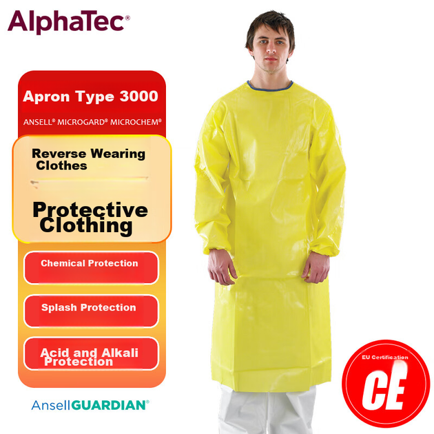 Фартух ALPHATEC 3000 хімзахисний кислотостійкий, розмір XL - зображення 5