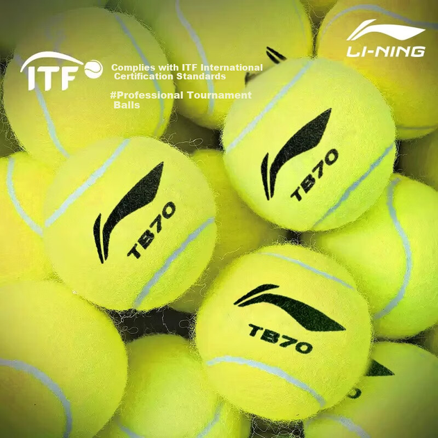 Мячи теннисные Li-Ning TB70 для соревнований, 3 шт - изображение 8