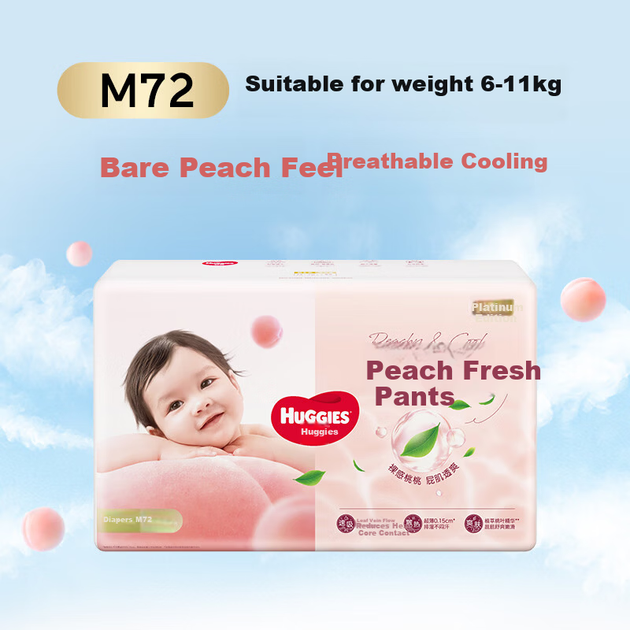 Подгузники-трусики Huggies Platinum размер M, 72 штуки, 6-11 кг, дышащие - изображение 6
