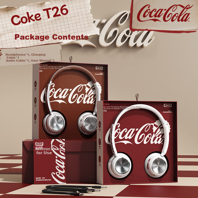 Наушники Coca-Cola T26 Bluetooth (6972705893635) - изображение 8
