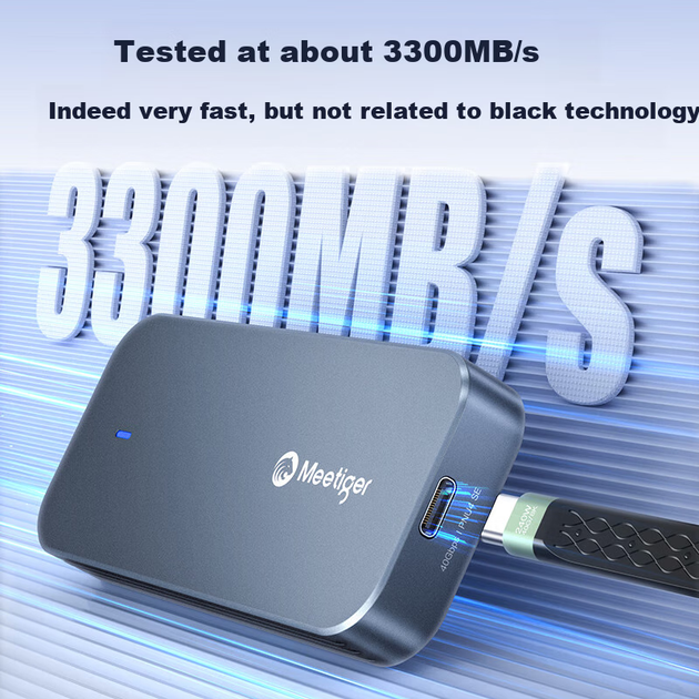 Карман для SSD Mihu PNU4 SE USB4 40 Гбит/с M.2 NVMe, совместим с Thunderbolt 4/3 - изображение 6