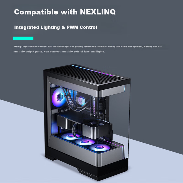 Корпус PHANTEKS EVOLV S2 ATX с Type-C 20 Гбит/с и 4 вентиляторами 120 мм, черный - изображение 9