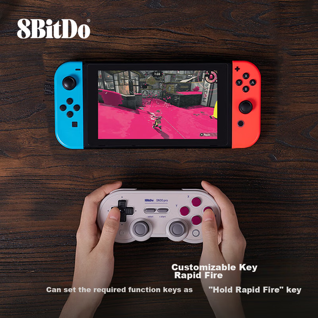 Беспроводной геймпад 8BitDo SN30 Pro PC/Nintendo Switch/Nintendo Switch 2/Android Grey - изображение 8