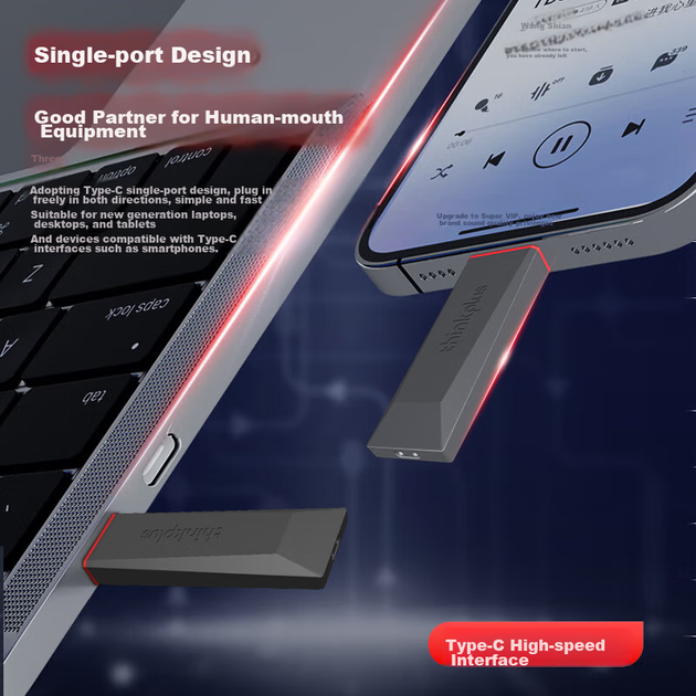 Флеш память USB Lenovo ThinkPlus Lightning Shark 512GB USB Type-C - изображение 4