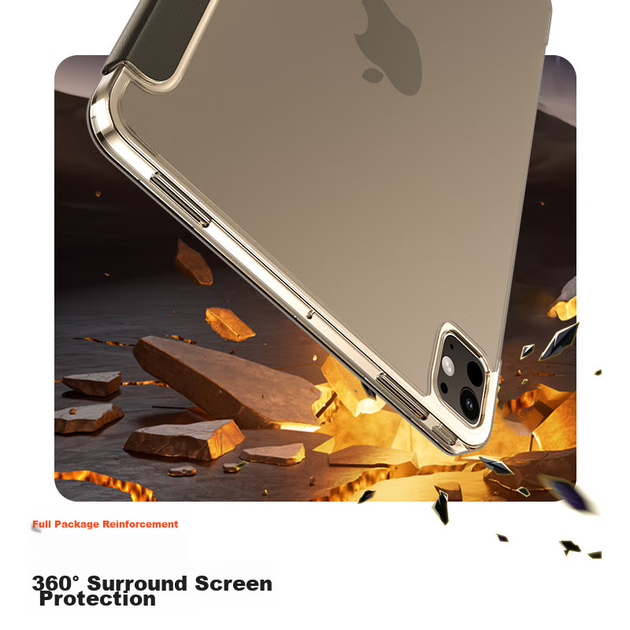 Чохол BIAZE PB509 для iPad Pro 13 дюймів 2024/2025 M4/M5 складаний, чорний - зображення 9