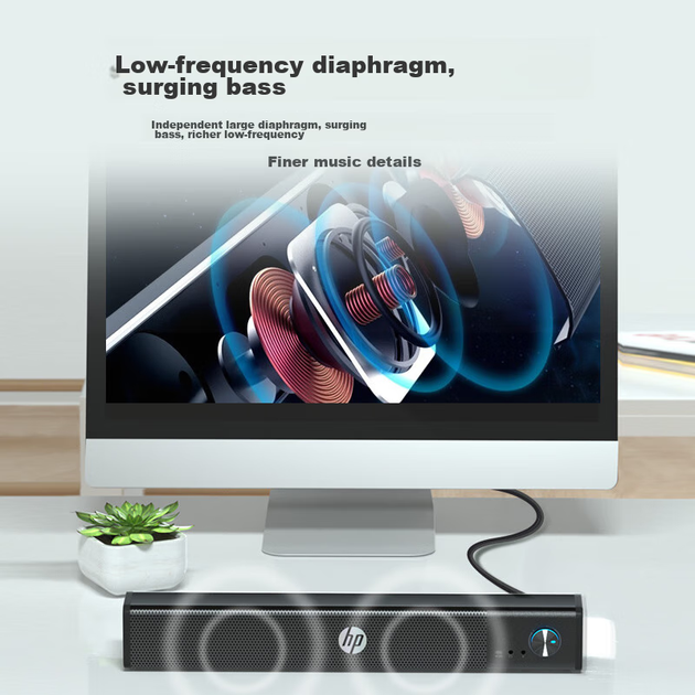 Портативна колонка HP WS10Pro із сабвуфером 6W RGB - зображення 6