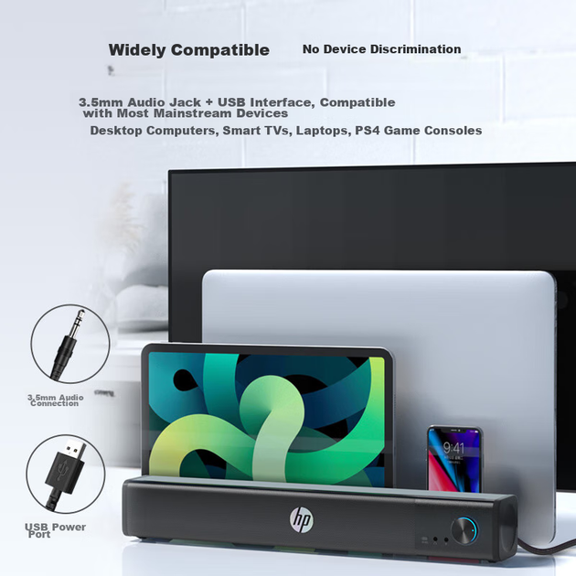 Портативна колонка HP WS10Pro із сабвуфером 6W RGB - зображення 7