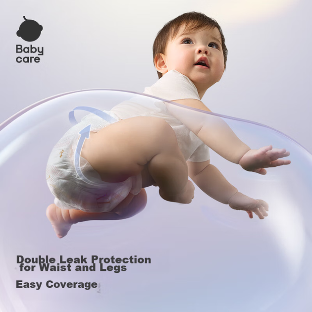 Подгузники-трусики Babycare Royal Pro Bare Feel, размер L, 34 шт (9-14 кг), ультратонкие, дышащие, высокая впитываемость - изображение 9