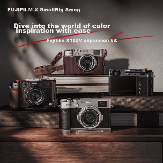 SmallRig 4557 Time Machine Series совместим с камерами Fujifilm X100VI, клетками для кроликов, беззеркальными камерами, винтажными расширительными рамками с полным покрытием и аксессуарами для фотосъемки. - изображение 4