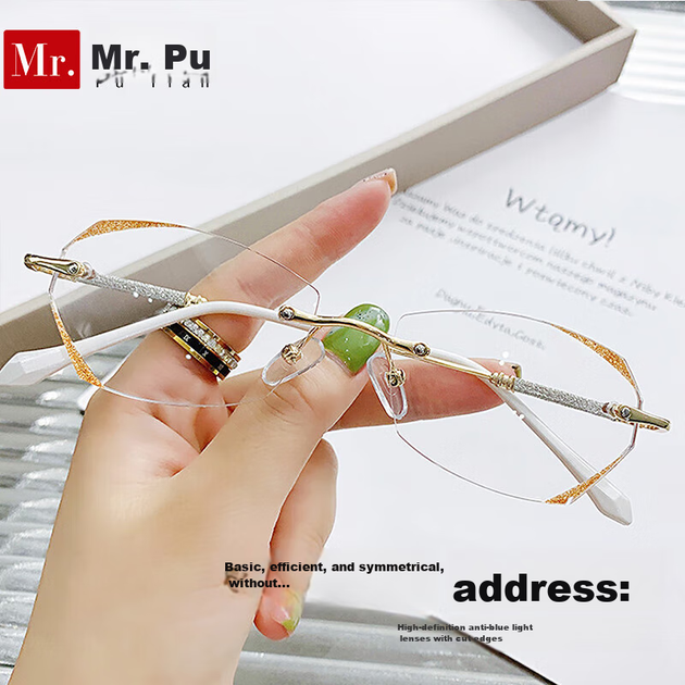 Очки для чтения Mr.PuTian женские безободковые ультралегкие, +1.50, золотистые - Фото 4 Очки для чтения Mr.PuTian женские безободковые ультралегкие, +1.50, золотистые - изображение 4