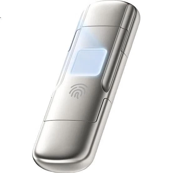 Флеш-накопитель MOVE SPEED 512 ГБ большой емкости, USB 3.2 Type-C, двойной интерфейс для телефонов и компьютеров, резервное копирование с шифрованием по отпечатку пальца, стабильная скорость работы без сбоев, серия Yicun. - изображение 3