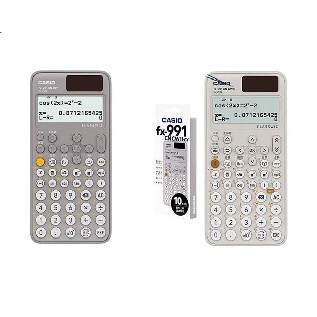 Научный калькулятор Casio FX-991CN CW для подготовки к университетским конкурсам по биологии и химии, вступительным экзаменам в аспирантуру, учебе и тестированию, сочетание серого и белого цветов (случайная поставка новых или старых моделей). - Фото 3 Научный калькулятор Casio FX-991CN CW для подготовки к университетским конкурсам по биологии и химии, вступительным экзаменам в аспирантуру, учебе и тестированию, сочетание серого и белого цветов (случайная поставка новых или старых моделей). - изображение 3