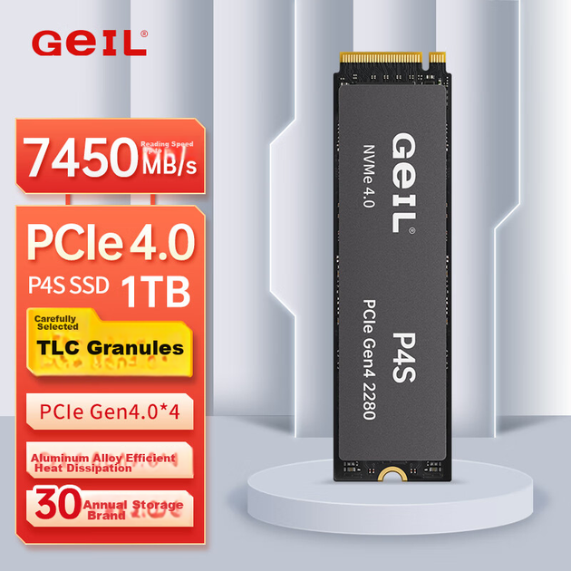 SSD диск GeIL P4S 1TB M.2 2280 NVMe PCIe 4.0 x4 TLC - зображення 8