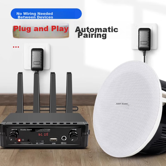 Комплект колонок SAST K54 настенных активных с Bluetooth для системы оповещения - изображение 3