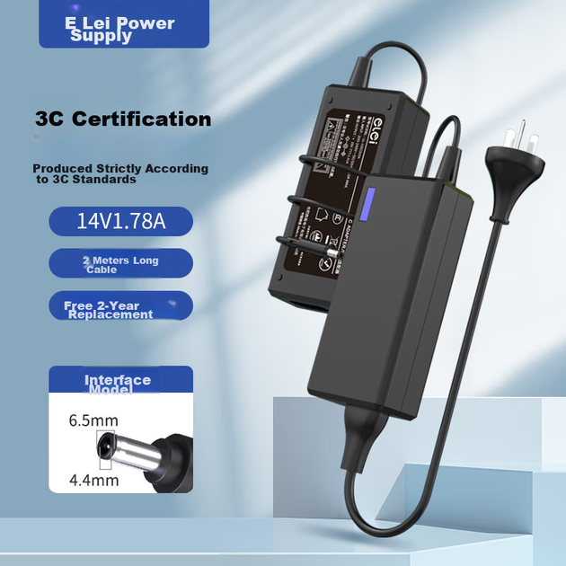 Блок питания Elei 14 В 1.78 А для мониторов Samsung LS27E390, разъем 6.5x4.0 мм - Фото 4 Блок питания Elei 14 В 1.78 А для мониторов Samsung LS27E390, разъем 6.5x4.0 мм - изображение 4