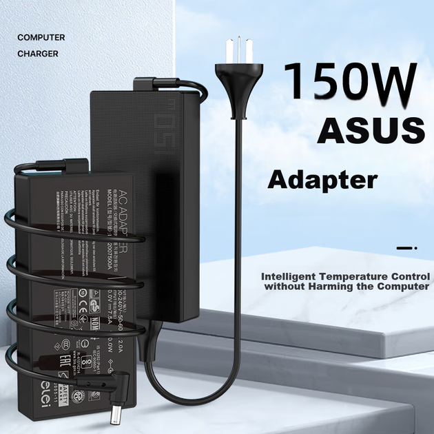 Зарядний пристрій Elei для ноутбуків ASUS TUF Gaming, Mars15 VX60G та F571G, 20 В 7.5 А, з кабелем 4.5x3.0 мм - зображення 5