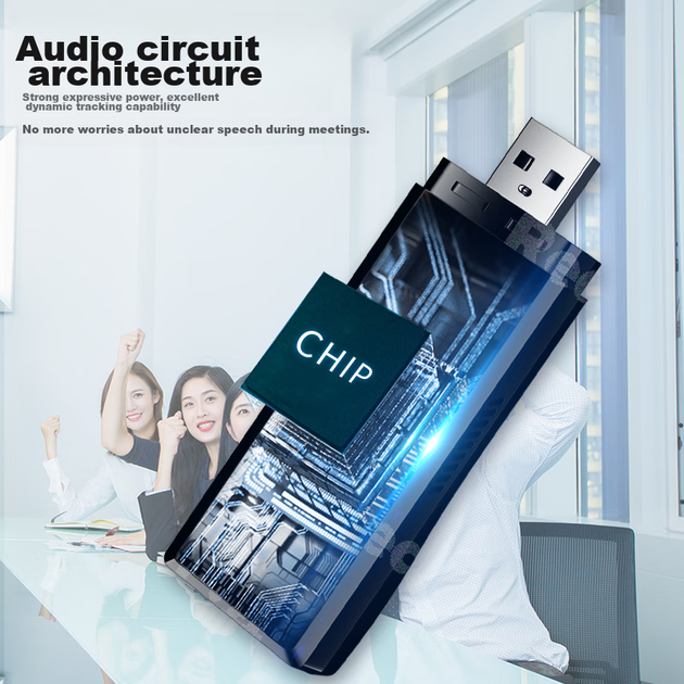 Микрофон Soaiy USB беспроводной двухканальный для ПК и конференций - изображение 10