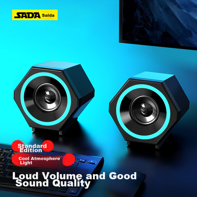 Портативная колонка Saida SADA V-138S 3W RGB Black - Фото 2 Портативная колонка Saida SADA V-138S 3W RGB Black - изображение 2