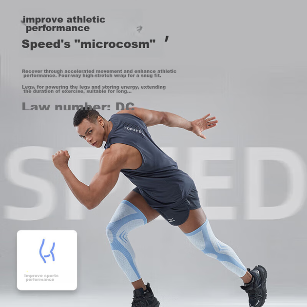 Наколінники Mizuno спортивні подовжені для баскетболу та футболу, сині, розмір M - Фото 4 Наколінники Mizuno спортивні подовжені для баскетболу та футболу, сині, розмір M - зображення 4