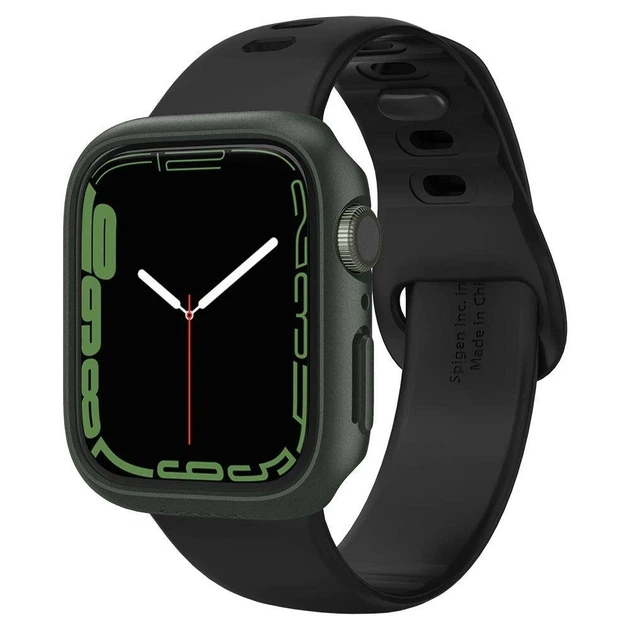 Чохол Spigen для Apple Watch 7 45 mm Thin Fit Military Green (ACS04175) - Фото 1 Чохол Spigen для Apple Watch 7 45 mm Thin Fit Military Green (ACS04175) - зображення 1