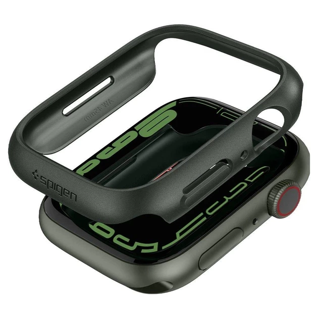 Чохол Spigen для Apple Watch 7 45 mm Thin Fit Military Green (ACS04175) - Фото 9 Чохол Spigen для Apple Watch 7 45 mm Thin Fit Military Green (ACS04175) - зображення 9