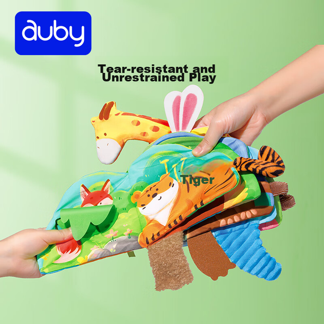 Книжка Auby тканевая с 3D-элементами развивающая для новорожденных - изображение 8