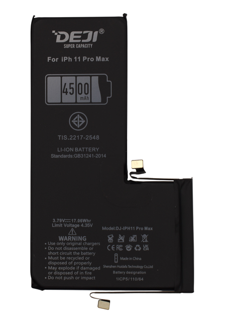 Аккумуляторная батарея повышенной емкости Apple iPhone 11 Pro Max 4510 mAh Deji Original - Фото 2 Аккумуляторная батарея повышенной емкости Apple iPhone 11 Pro Max 4510 mAh Deji Original - изображение 2