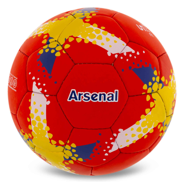Мяч футбольный №5 PU Гриппи сшит вручную BALLONSTAR ARSENAL FB-0047-835 - изображение 2