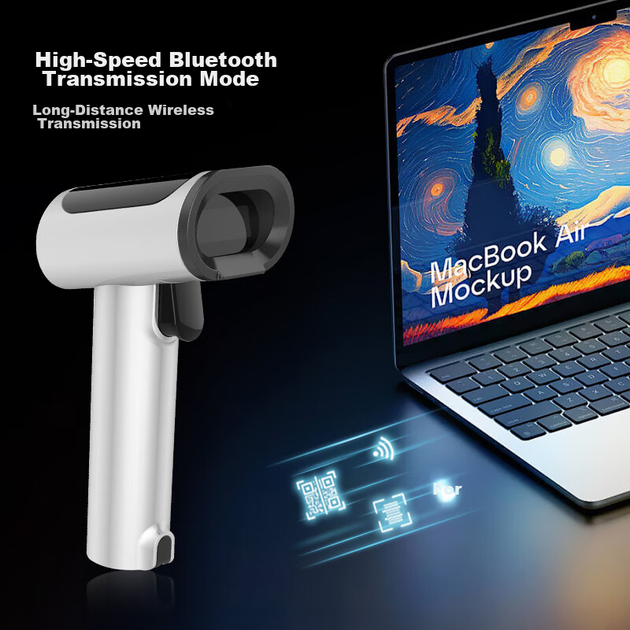 Сканер Kemi YC200D штрих-кодов и QR-кодов беспроводной Bluetooth - изображение 5