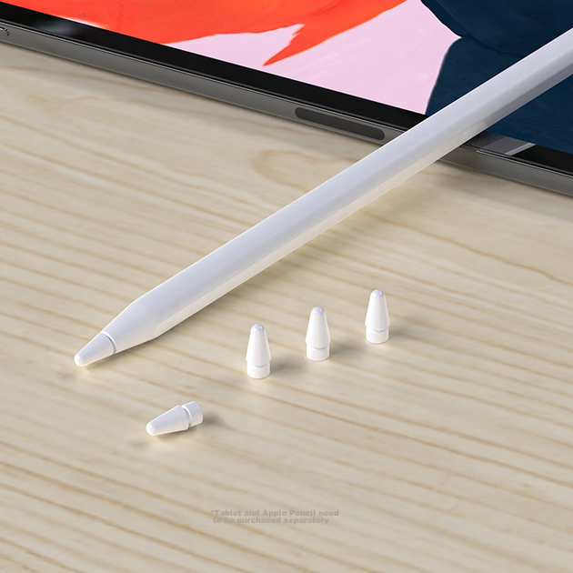 Сумісні змінні наконечники для Apple Pencil від CangHua для стилуса Apple iPad другого/першого покоління/USB-C/Pro, аксесуари для сенсорного пера, 4 оновлені версії - Фото 11 Сумісні змінні наконечники для Apple Pencil від CangHua для стилуса Apple iPad другого/першого покоління/USB-C/Pro, аксесуари для сенсорного пера, 4 оновлені версії - зображення 11