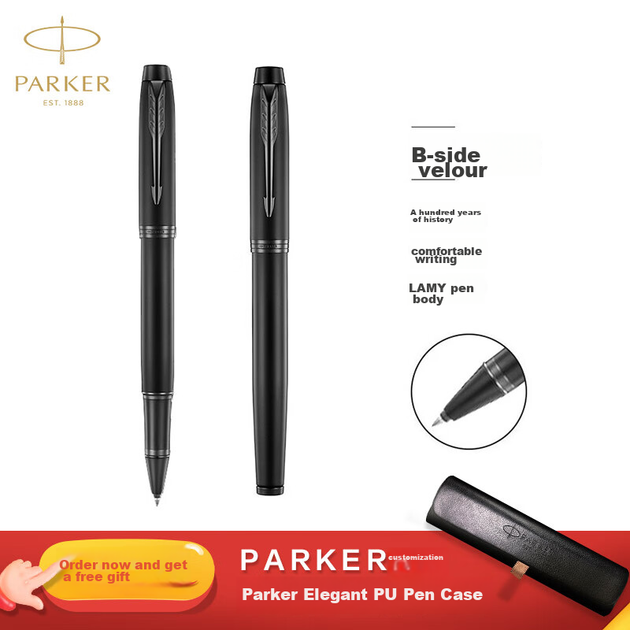 Ручка Parker Signature, подарок на день рождения для практики каллиграфии в офисе, шариковая ручка IM Rationality черного цвета. - изображение 4