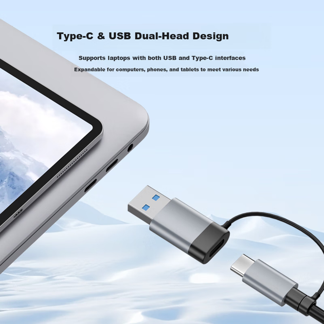 Адаптер Acer USB 3.2 и Type-C на гигабитный Ethernet с портом данных 10 Гбит/с, для ноутбука - Фото 6 Адаптер Acer USB 3.2 и Type-C на гигабитный Ethernet с портом данных 10 Гбит/с, для ноутбука - изображение 6