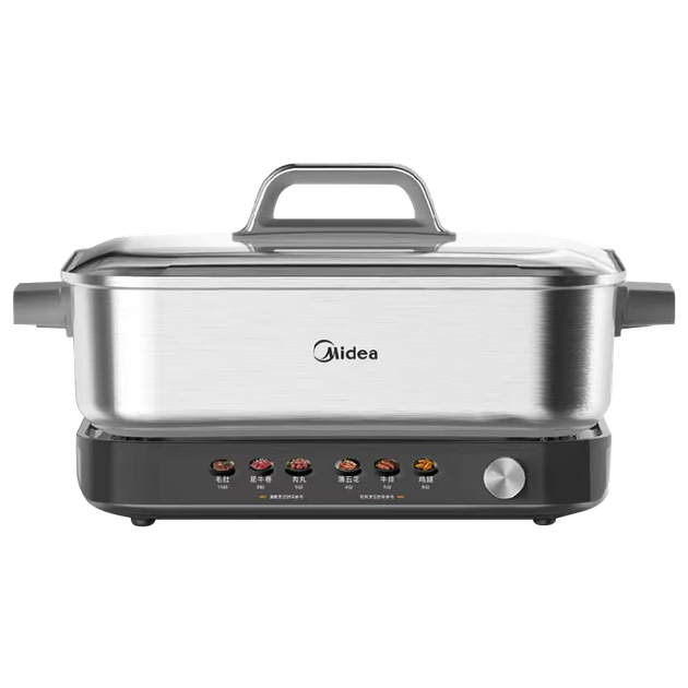 Электрическая кастрюля Midea HGS3528G5 8 л из нержавеющей стали без покрытия, разборная - изображение 4