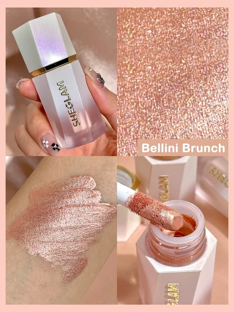 Рідкий хайлайтер Sheglam Glow Bloom Liquid Highlighter Bellini Brunch - Фото 2 Рідкий хайлайтер Sheglam Glow Bloom Liquid Highlighter Bellini Brunch - изображение 2