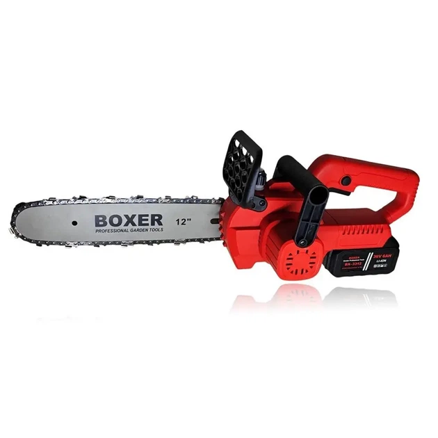 Аккумуляторная цепная пила BOXER BX3312 24 В 6 Ач шина 30 см бесщеточный двигатель с двумя аккумуляторами в кейсе - изображение 5