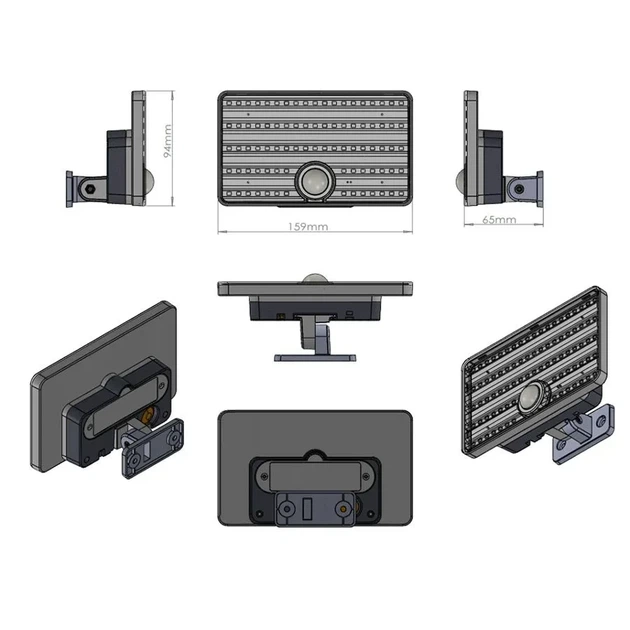 Сонячний LED прожектор з датчиком руху 1200lm IP65 - изображение 2