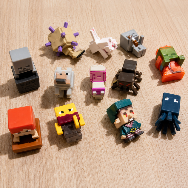 Набор игровых фигурок Minecraft фигурки героев майнкрафт игровые персонажи мини мобов с аксессуарами коллекционные пластиковые для детей игры строительства совместимые с конструкторами 12 шт высота 3 см для мальчиков (299637) - Фото 6 Набор игровых фигурок Minecraft фигурки героев майнкрафт игровые персонажи мини мобов с аксессуарами коллекционные пластиковые для детей игры строительства совместимые с конструкторами 12 шт высота 3 см для мальчиков (299637) - изображение 6