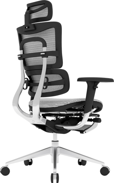 Офисное эргономичное кресло GT Racer X-802L Light Gray (W17-1 - Фото 6 Офисное эргономичное кресло GT Racer X-802L Light Gray (W17-1 - изображение 6