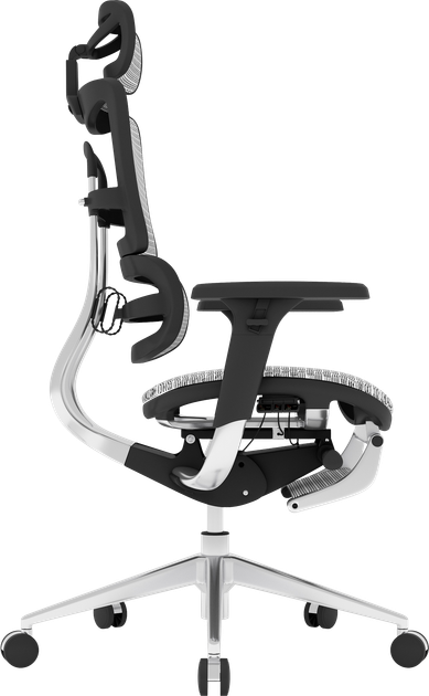Офисное эргономичное кресло GT Racer X-802L Light Gray (W17-1 - Фото 7 Офисное эргономичное кресло GT Racer X-802L Light Gray (W17-1 - изображение 7