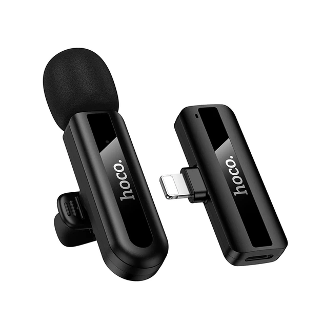 Беспроводной петличный микрофон HOCO L20 Fair (Lightning) для iPhone и iPad, двойной - изображение 4