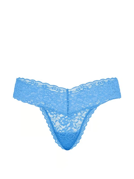 Трусики Victoria's Secret Lace Thong Panty S Синій (27272254) - Фото 4 Трусики Victoria's Secret Lace Thong Panty S Синій (27272254) - зображення 4