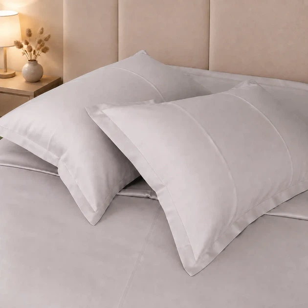 Комплект постельного белья Mirson Двуспальный 175х210 см №11 Light Beige Tencel (2200013882206) - Фото 6 Комплект постельного белья Mirson Двуспальный 175х210 см №11 Light Beige Tencel (2200013882206) - изображение 6