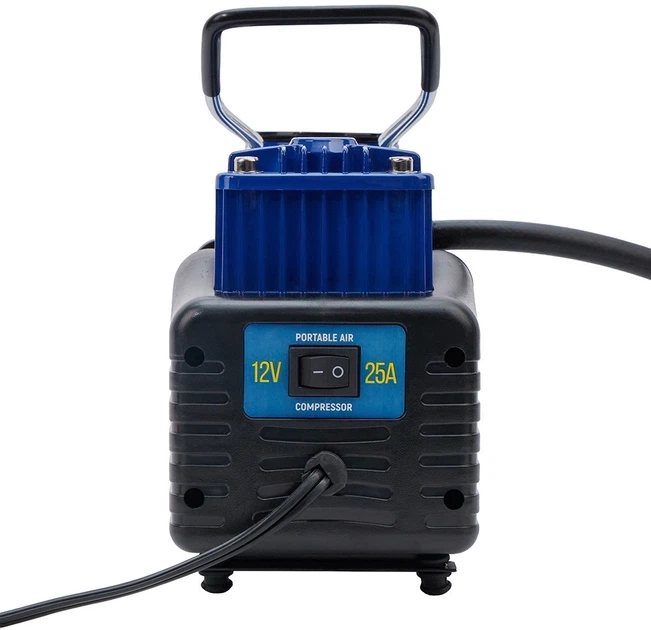Автокомпресор Vitol К-72 150 psi 25 А 90 л 2 циліндра шланг 5 м з дефлятором клеми (К-72) - изображение 3