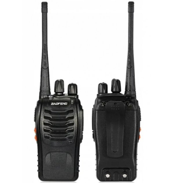 Комплект из двух раций BAOFENG BF-888S 5 Вт с дальностью до 6 км, диапазоном 400–470 МГц, 16 каналами, VOX, аккумуляторами 1500 мАч и зарядными станциями - изображение 6