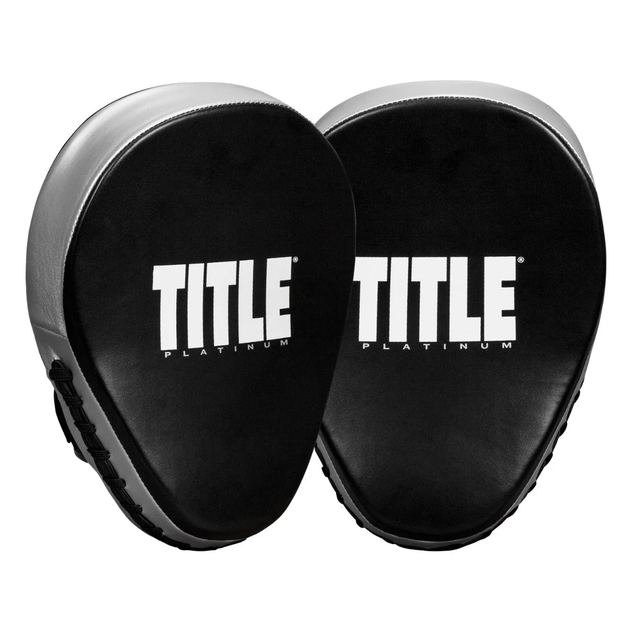 Лапи боксерські TITLE Platinum Prolific Punch Mitts - Black/Silver - изображение 2