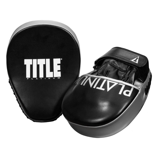 Лапи боксерські TITLE Platinum Prolific Punch Mitts - Black/Silver - изображение 3