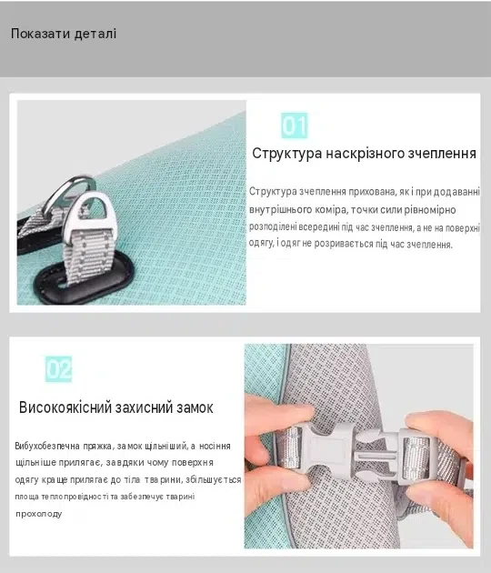 Летний охлаждающий жилет Mint для собак, светоотражающий, быстросъемный, размер M - изображение 4